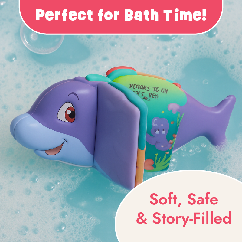 Buy Splash and Read - Dolphin Bath Book Online - Lillbud 