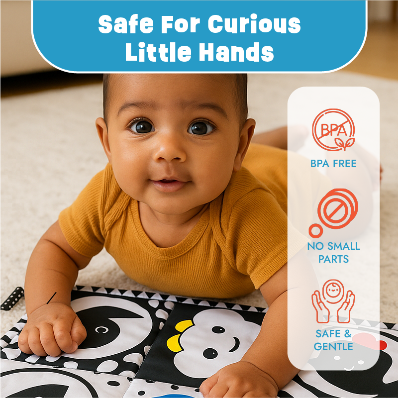 Black and White Cloth Book