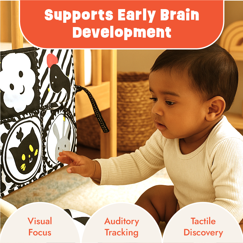 Black and White Cloth Book