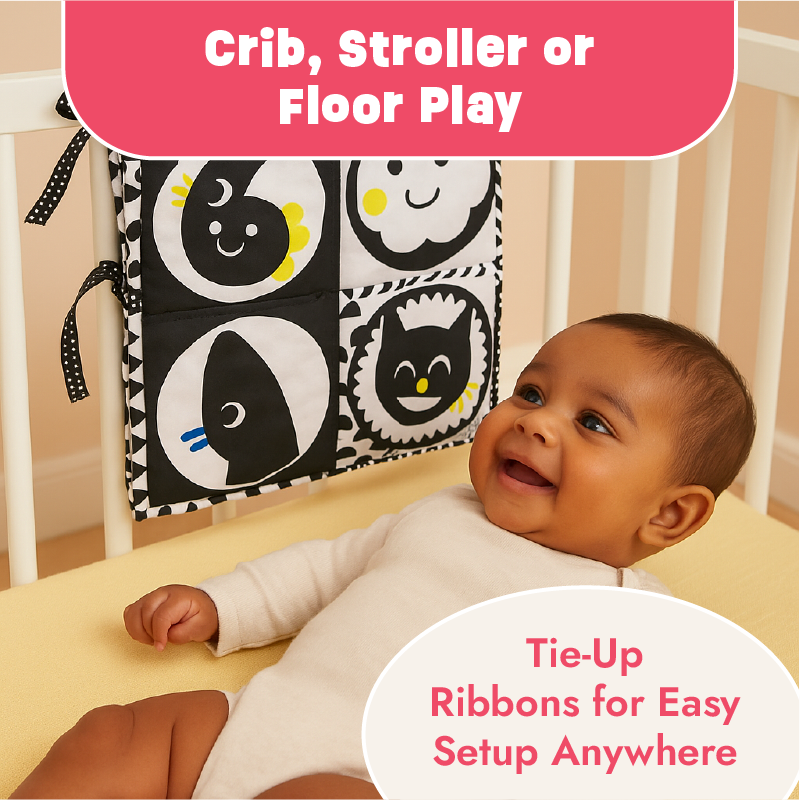 Black and White Cloth Book