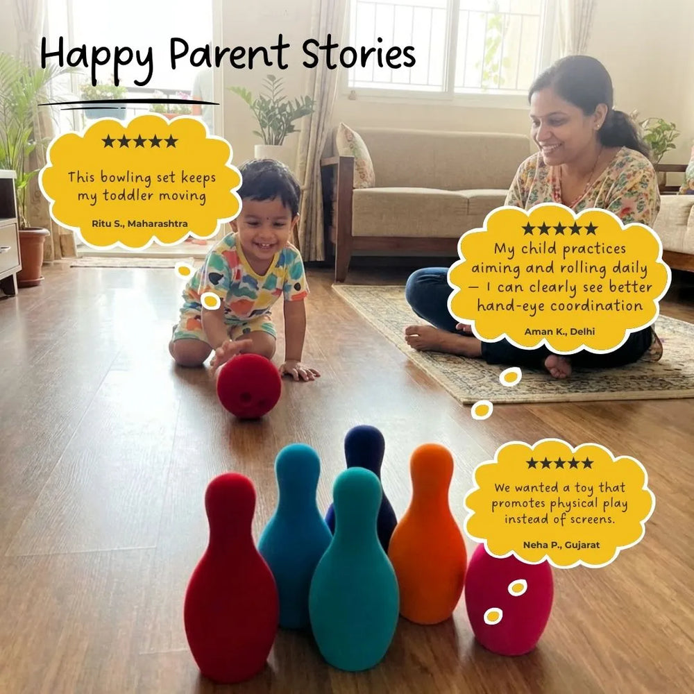 Buy Bowling Set (Made from Natural Rubber Foam) Online - Lillbud 