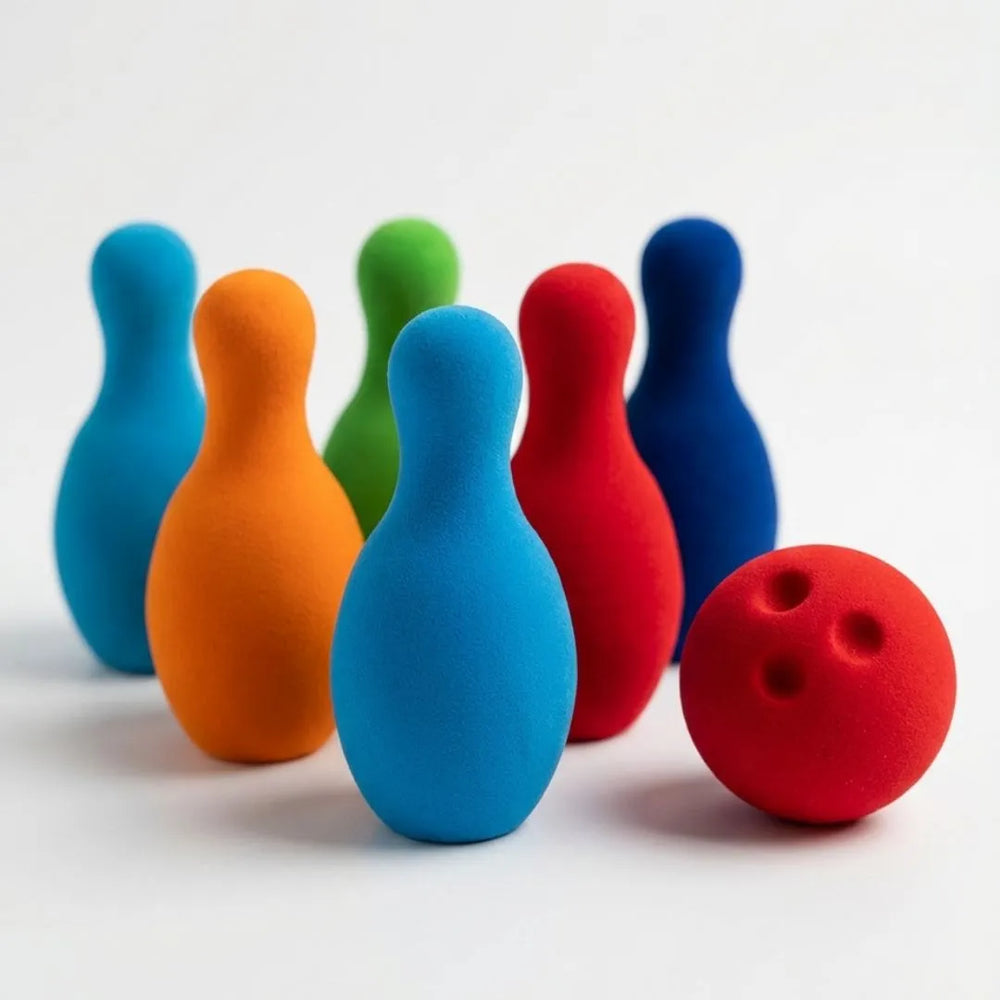 Buy Bowling Set (Made from Natural Rubber Foam) Online - Lillbud 