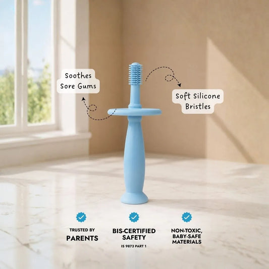 Bristle Teether- Blue