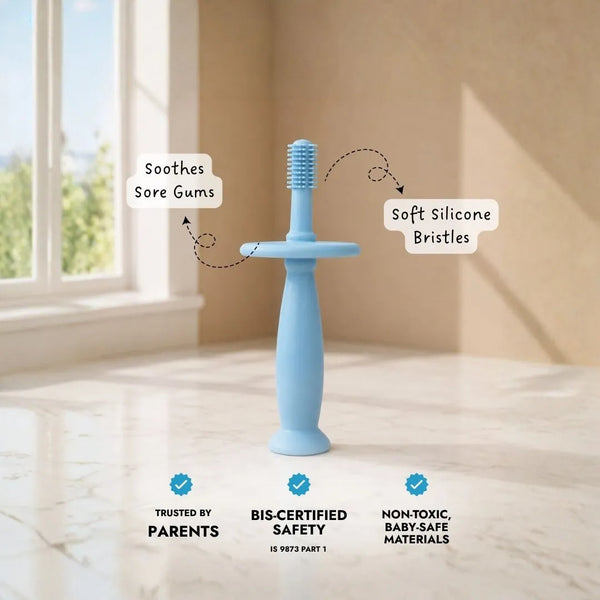 Bristle Teether- Blue
