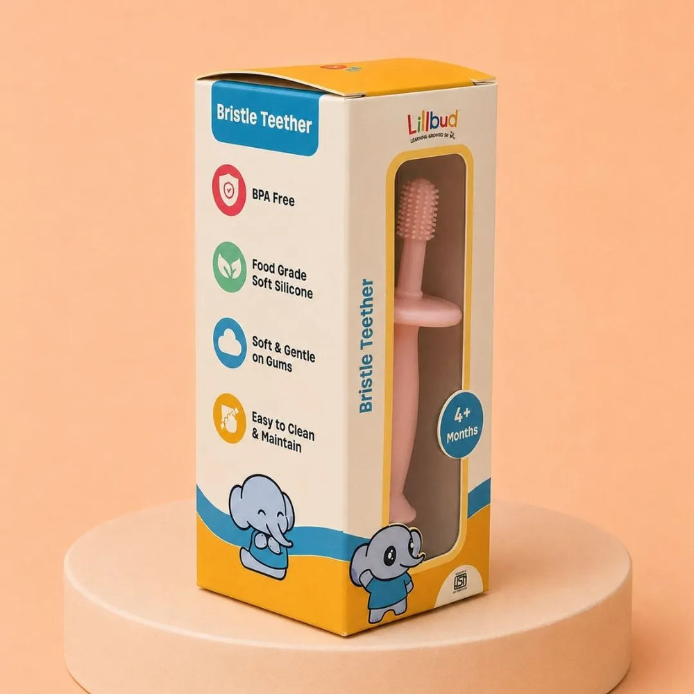 Bristle Teether- Pink