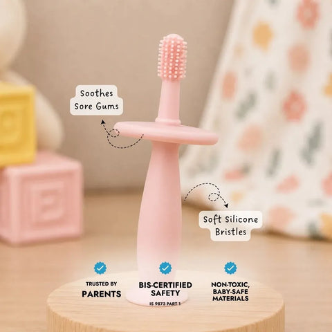 Bristle Teether- Pink