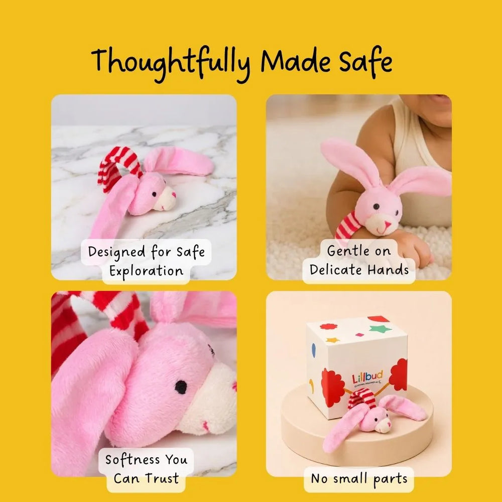 Buy Bunny Wristband Rattle Online - Lillbud