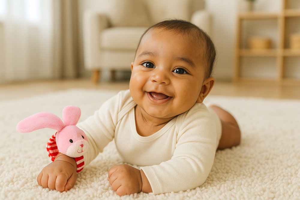 Buy Bunny Wristband Rattle Online - Lillbud 