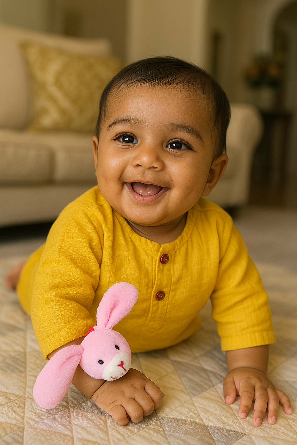 Buy Bunny Wristband Rattle Online - Lillbud 