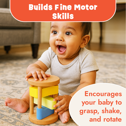 Clacker Rattle - Roll on the Floor for gentle rattle sound