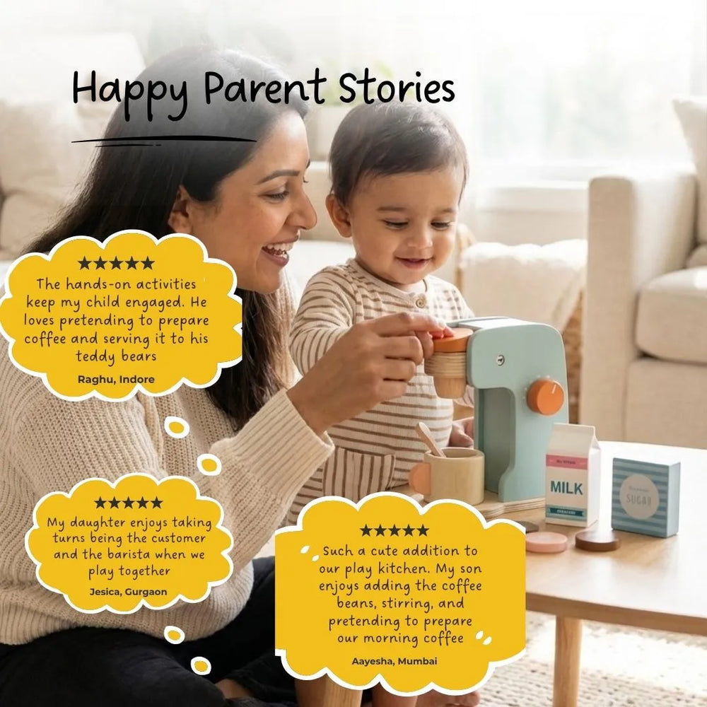 Buy Super Premium Coffee Maker Pretend Play Set Online - Lillbud