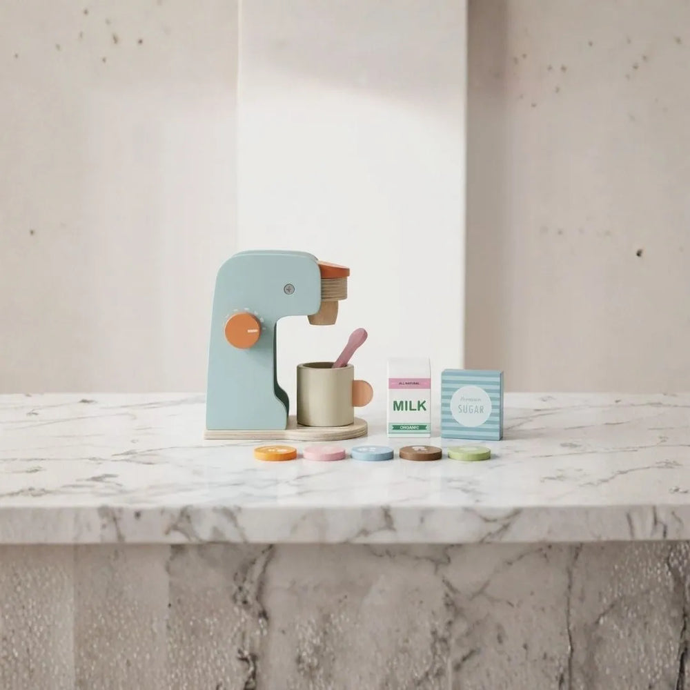 Buy Super Premium Coffee Maker Pretend Play Set Online - Lillbud