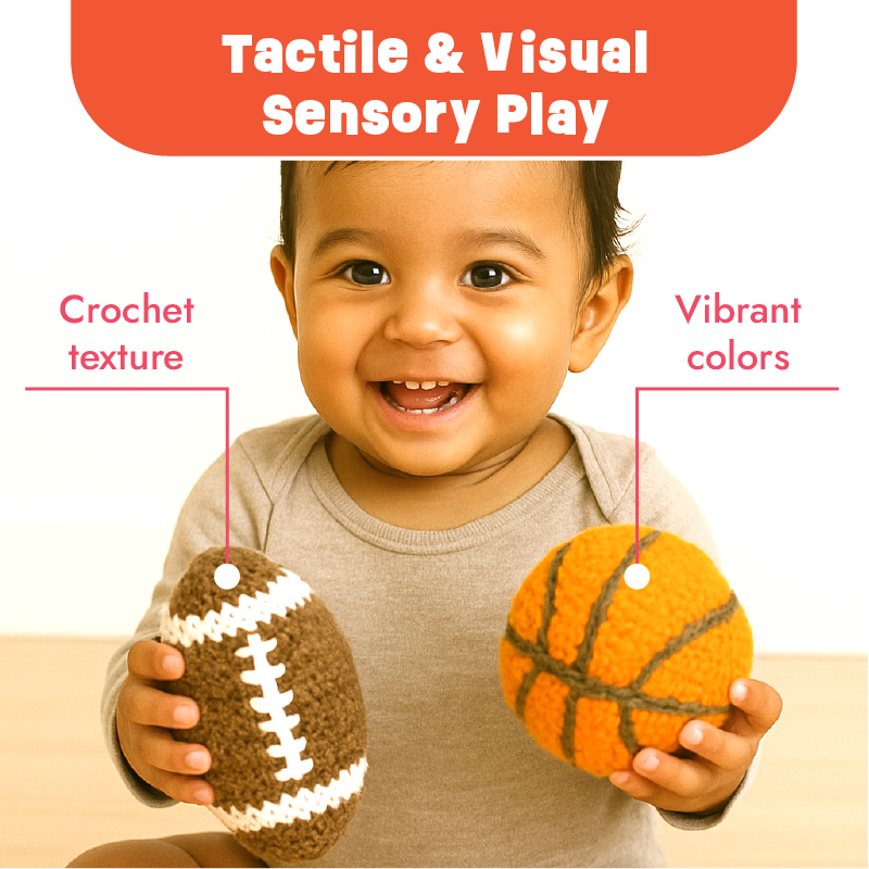 Buy Toss and Play - Crochet Balls Set Online - Lillbud 