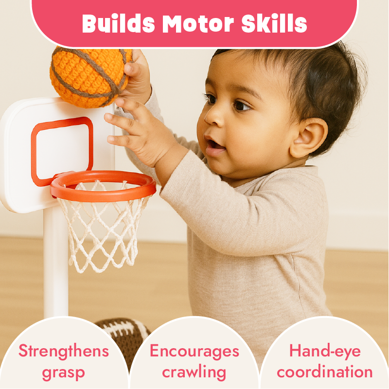 Buy Toss and Play - Crochet Balls Set Online - Lillbud 