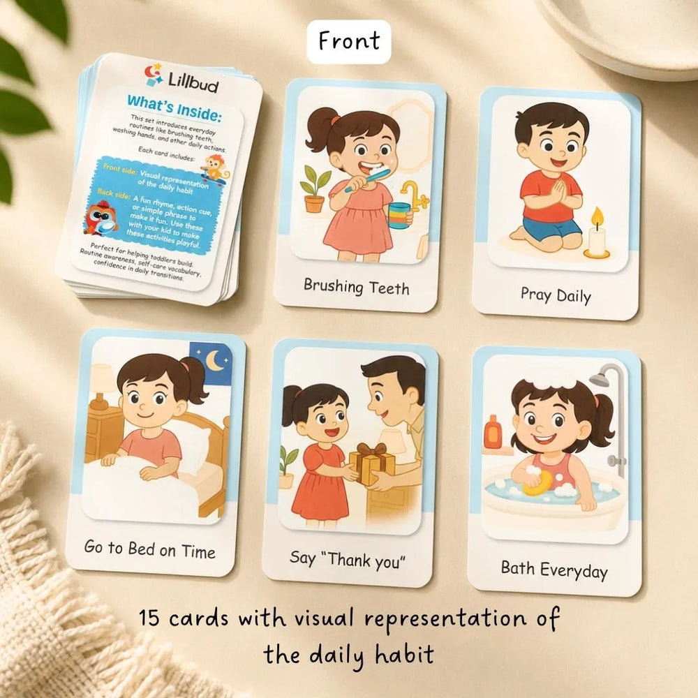 Buy Daily Habits - Flash cards Online - Lillbud 