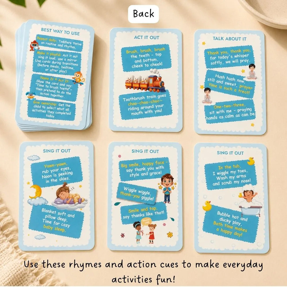Buy Daily Habits - Flash cards Online - Lillbud 