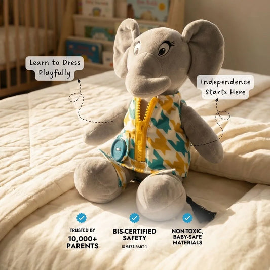 Dressing Skill Teacher Soft Toy - Perfect gift for toddlers