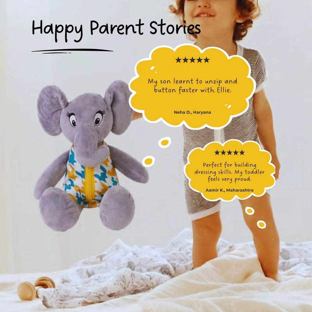 Buy Dressing Skill Teacher Soft Toy - Perfect gift for toddlers Online - Lillbud 
