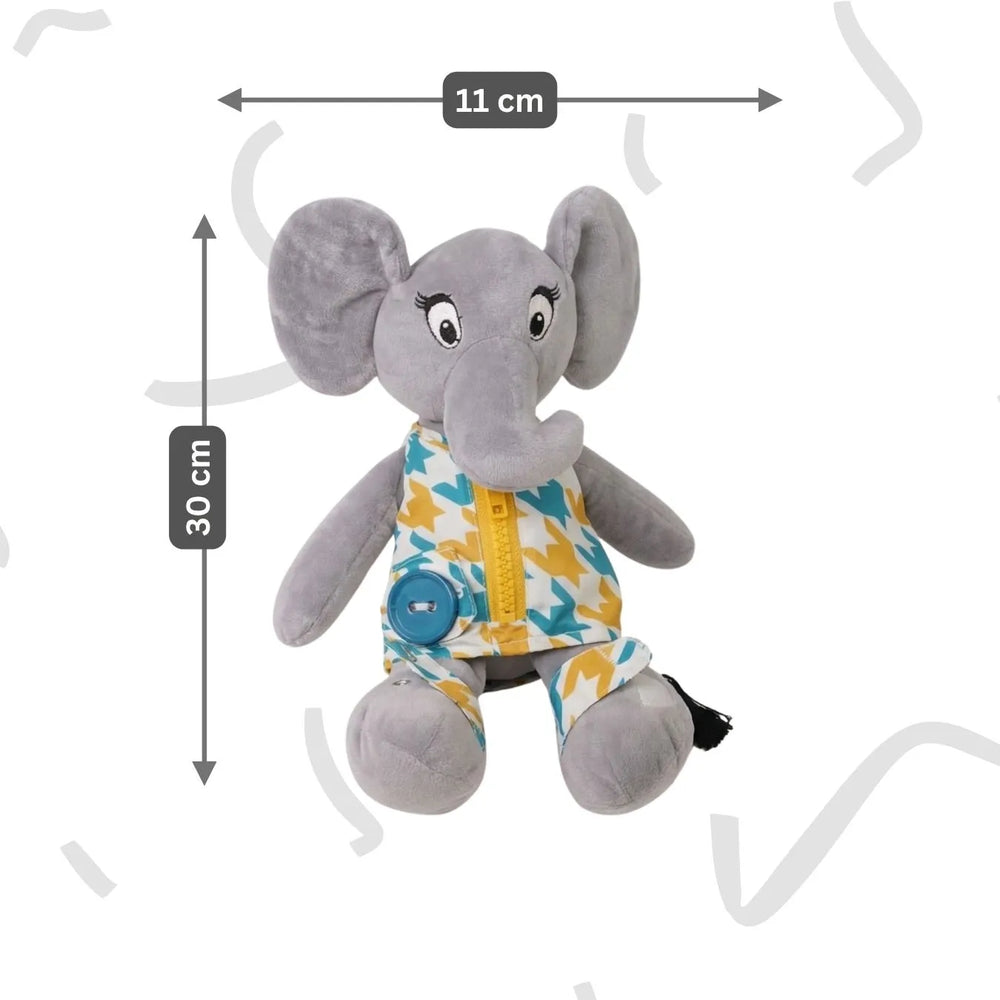 Buy Dressing Skill Teacher Soft Toy - Perfect gift for toddlers Online - Lillbud 