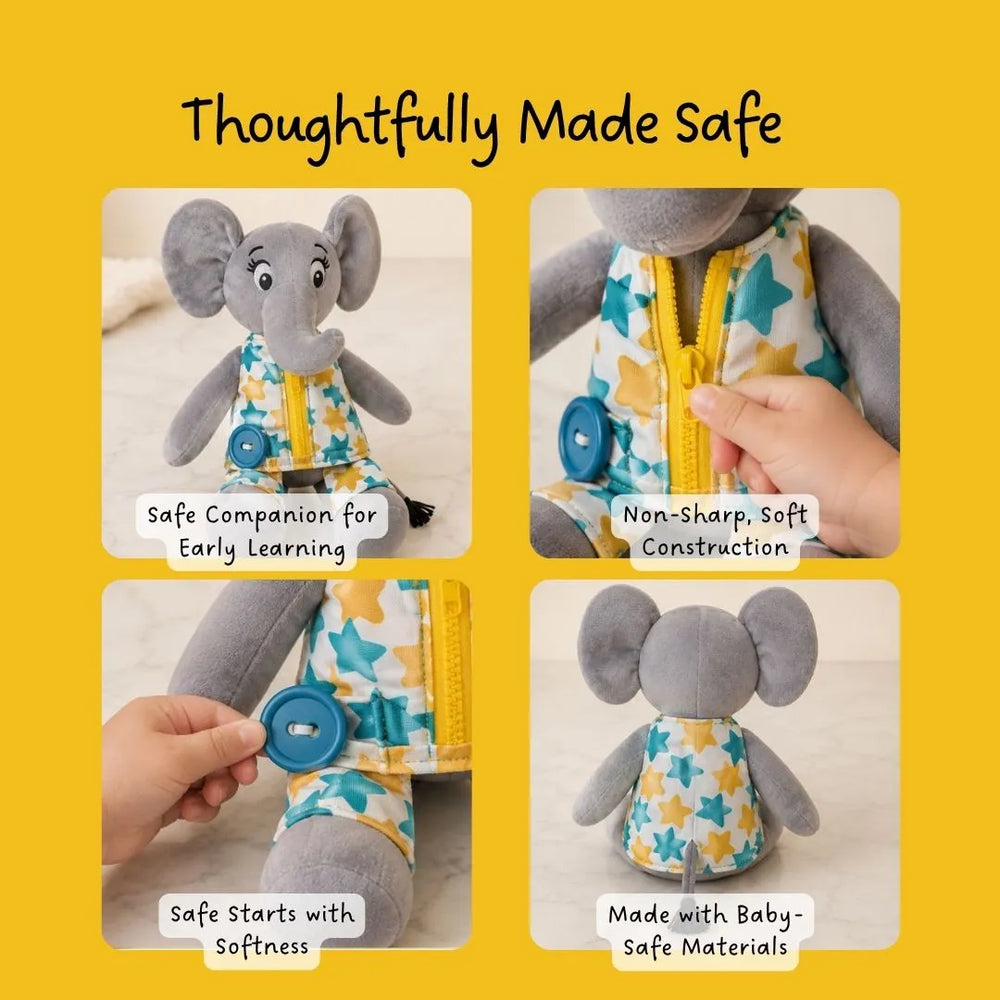 Buy Dressing Skill Teacher Soft Toy - Perfect gift for toddlers Online - Lillbud