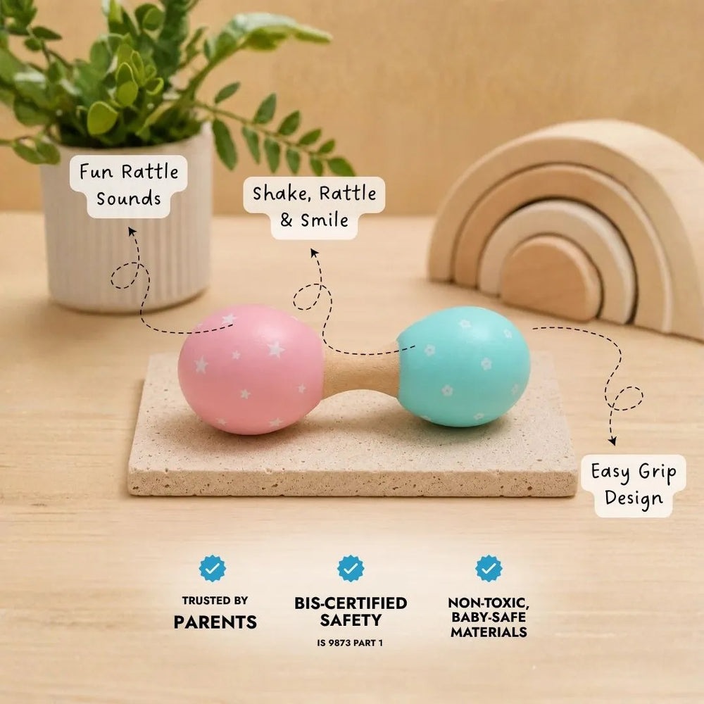 Buy Dumbbell Rattle Online - Lillbud