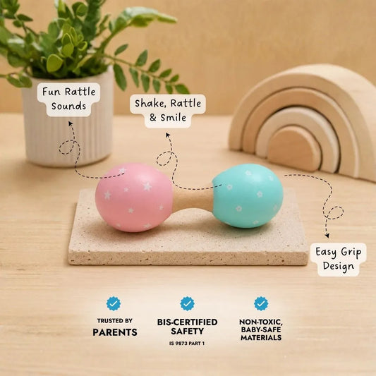 Buy Dumbbell Rattle Online - Lillbud