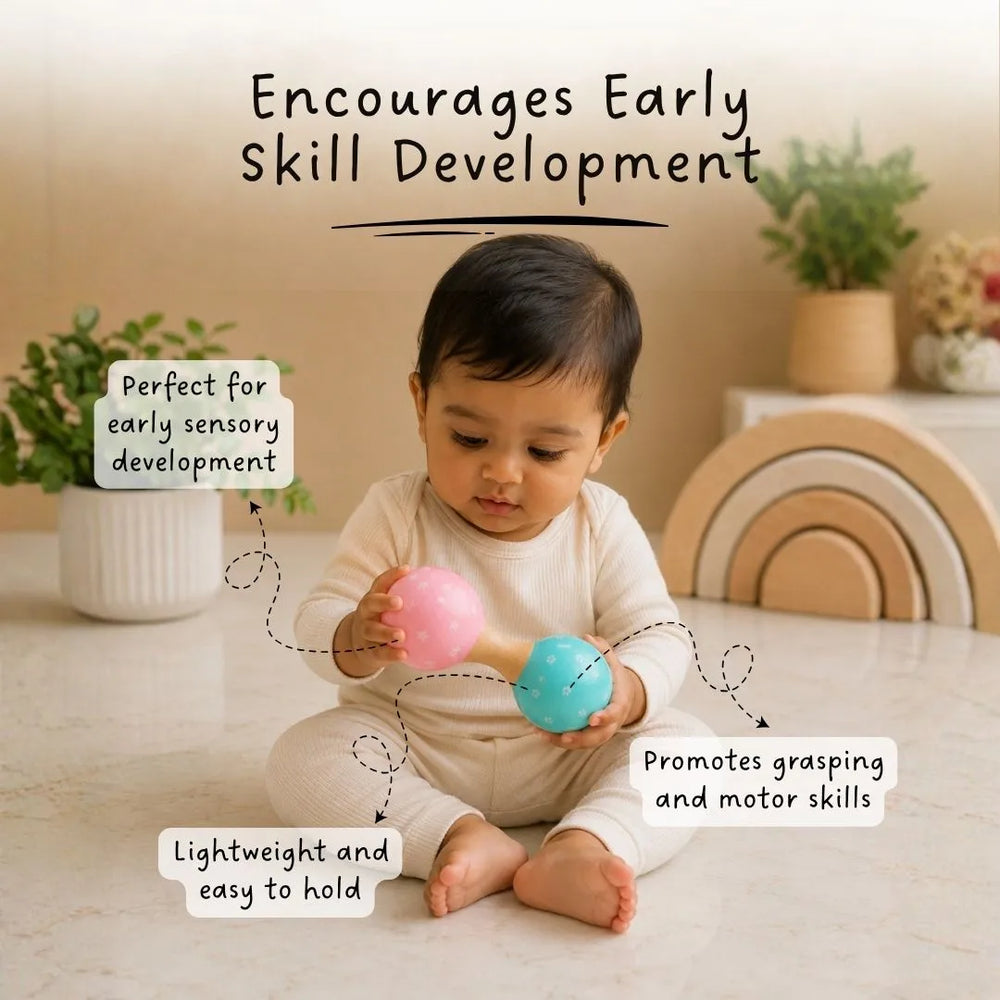 Buy Dumbbell Rattle Online - Lillbud