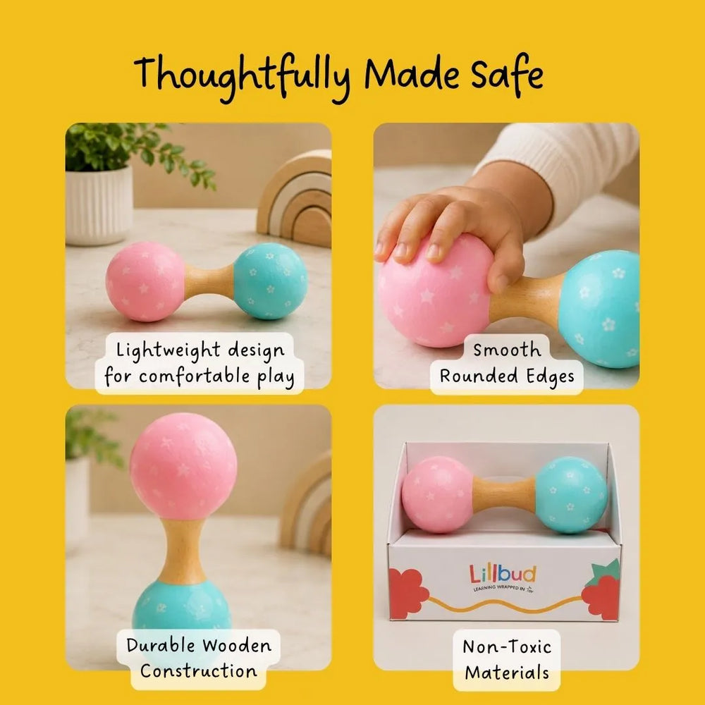 Buy Dumbbell Rattle Online - Lillbud