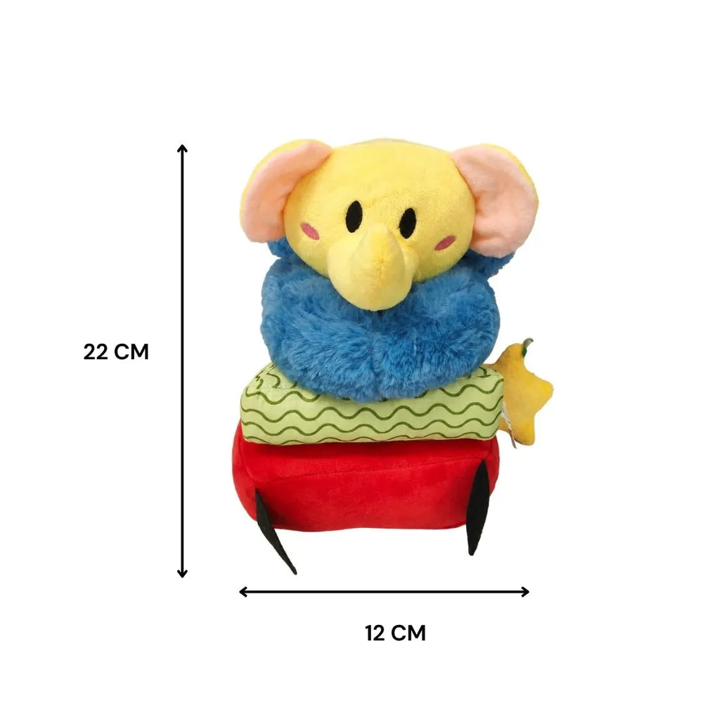Buy Ellie - Sensory Elephant stacking soft toy Online - Lillbud