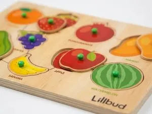 Buy Fruits and Veggies - Puzzle Combo Set of 2 Online - Lillbud
