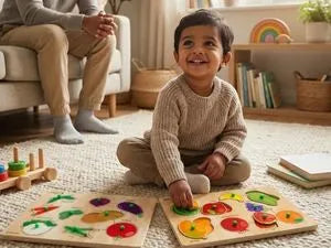 Buy Fruits and Veggies - Puzzle Combo Set of 2 Online - Lillbud