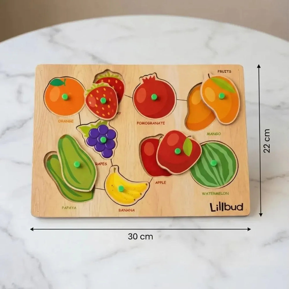 Buy Fruits and Veggies - Puzzle Combo Set of 2 Online - Lillbud