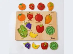 Buy Fruits and Veggies - Puzzle Combo Set of 2 Online - Lillbud
