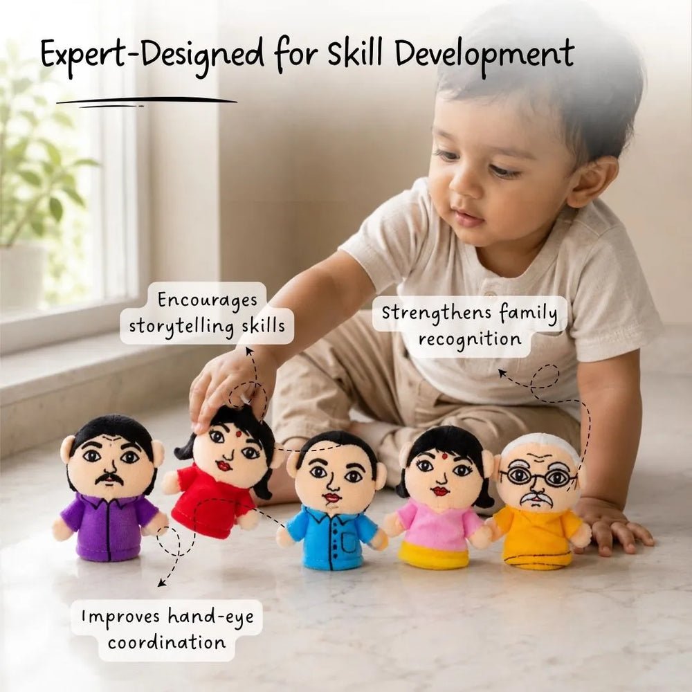 Finger Puppets - Teach kids about family through stories