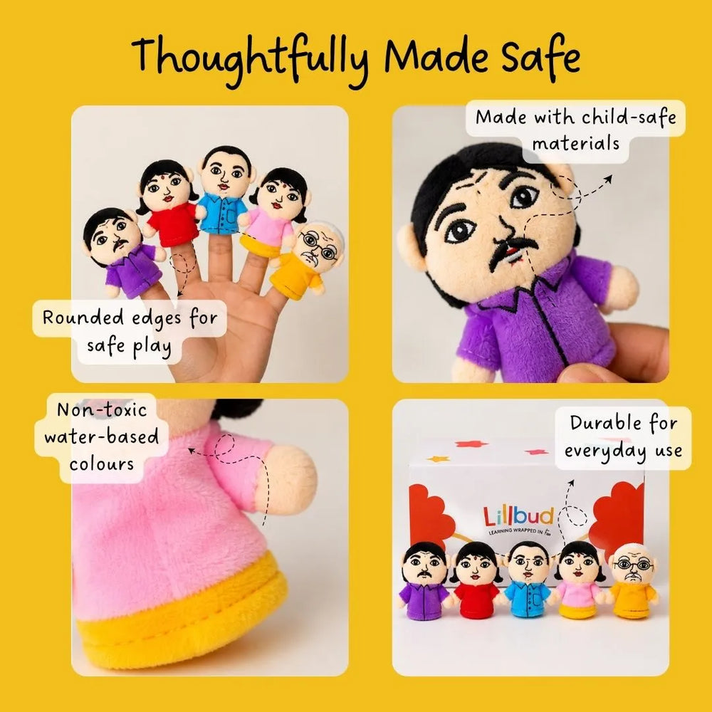 Finger Puppets - Teach kids about family through stories
