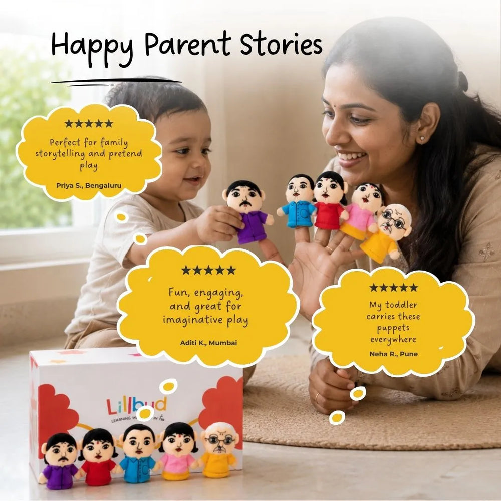 Finger Puppets - Teach kids about family through stories