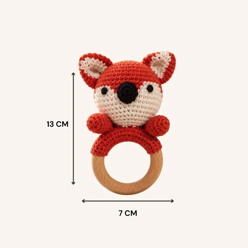 Crochet Rattle - Fox