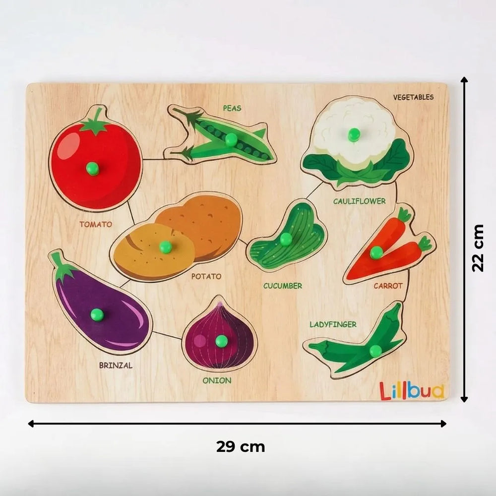 Buy Fruits and Veggies - Puzzle Combo Set of 2 Online - Lillbud 
