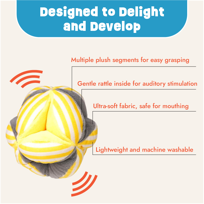 Buy Fuzzy Grab Clutch Ball for Grasping and Fine Motor skills for babies Online - Lillbud 