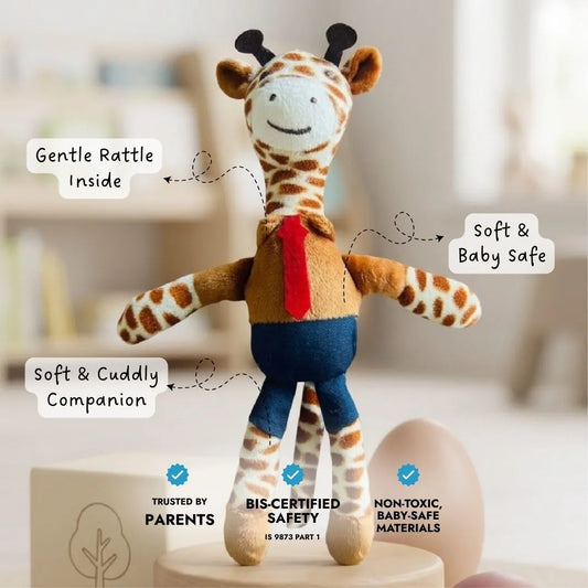 Giraffe Rattle Pal - Brown