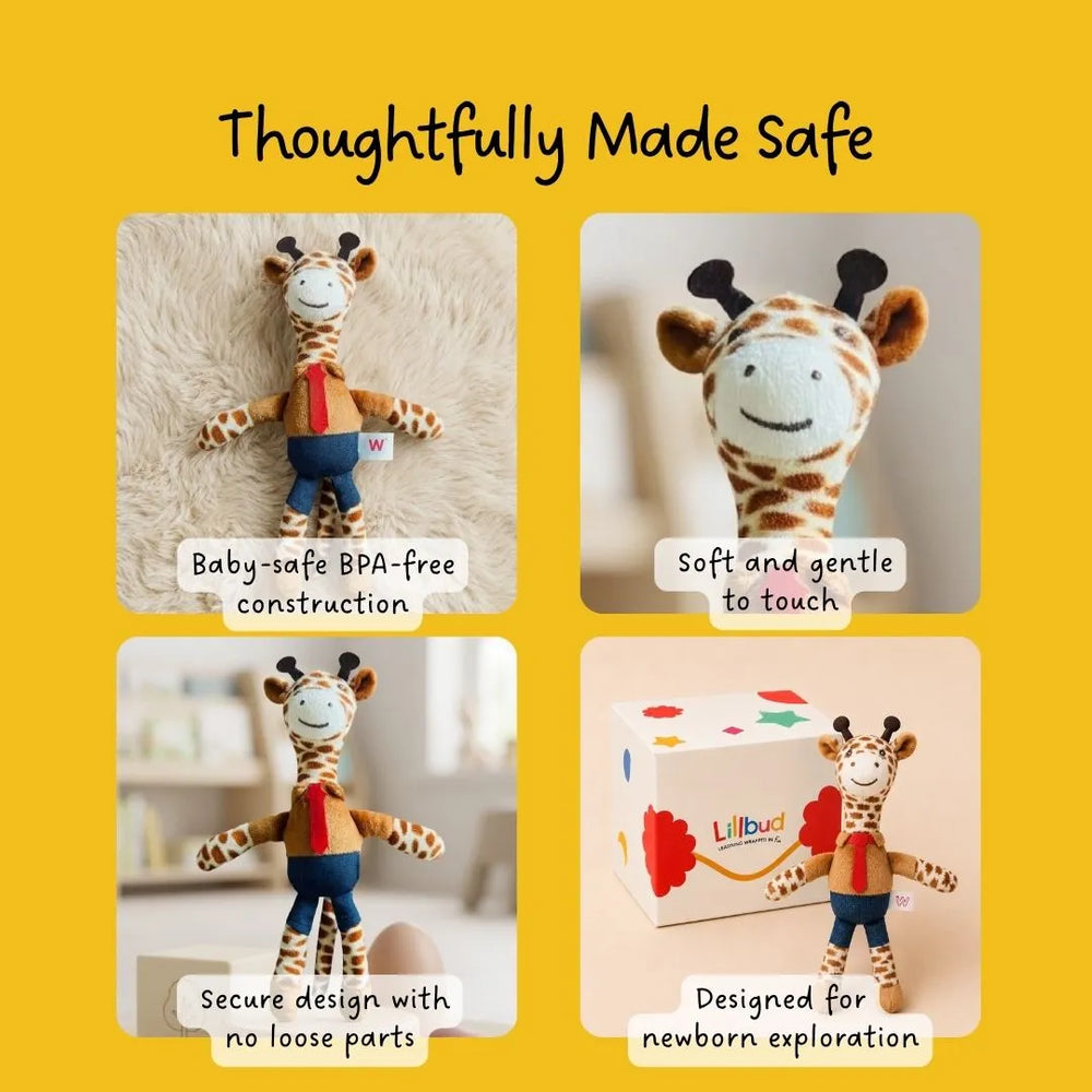 Giraffe Rattle Pal - Brown