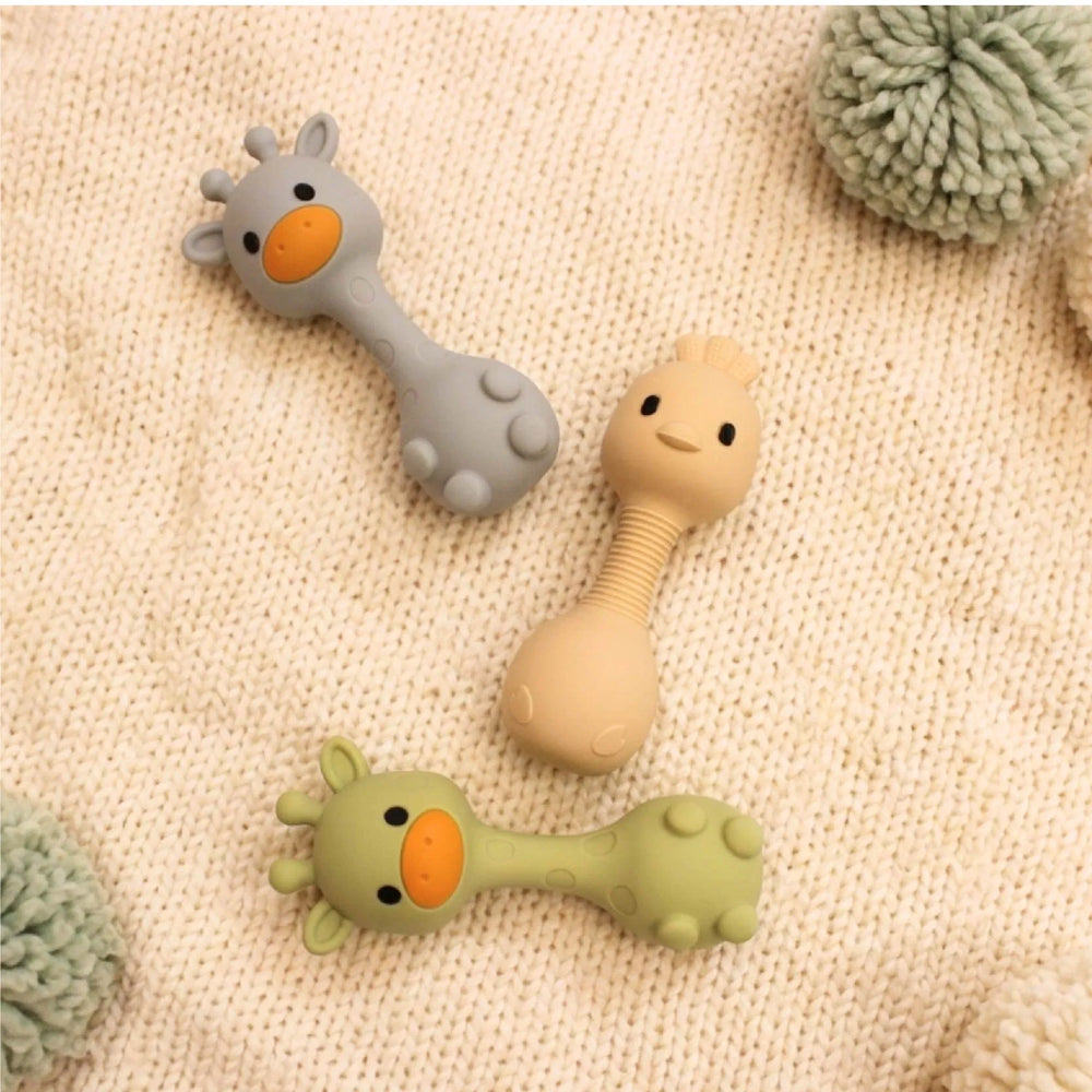 Animal Teething Rattle (Silicone)