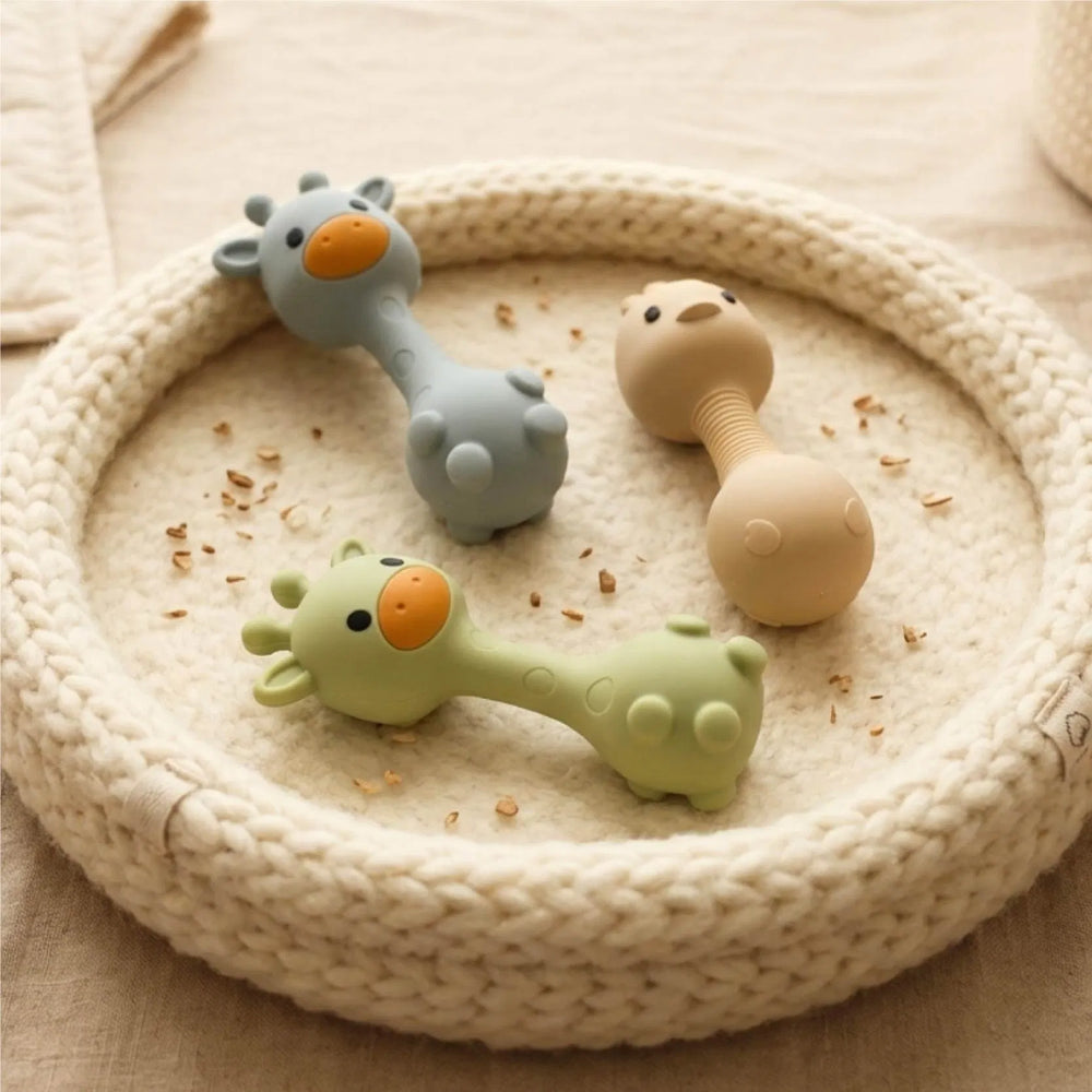Animal Teething Rattle (Silicone)