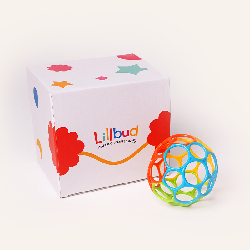 Grippy O-ball for early grasping by infants