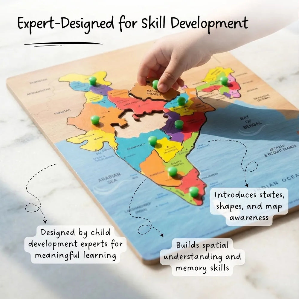 Buy India Map Puzzle Online - Lillbud 