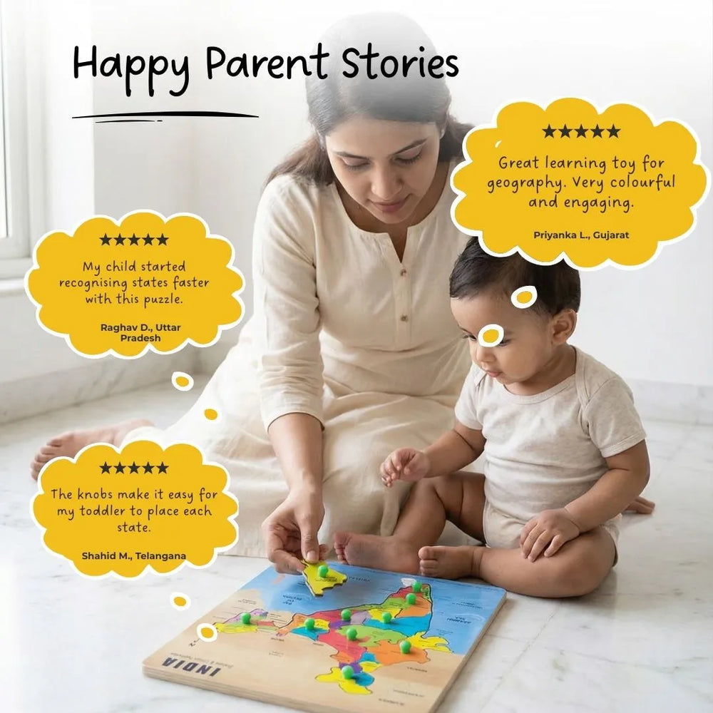 Buy India Map Puzzle Online - Lillbud 