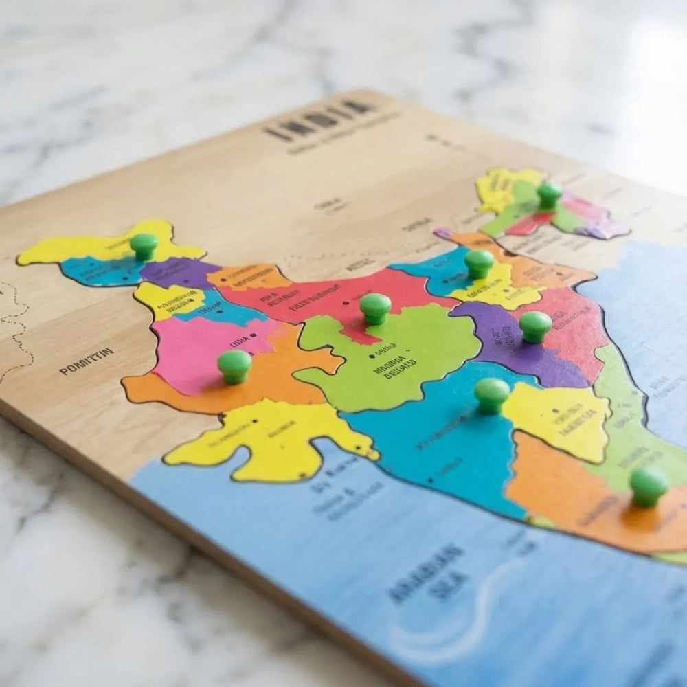 Buy India Map Puzzle Online - Lillbud 