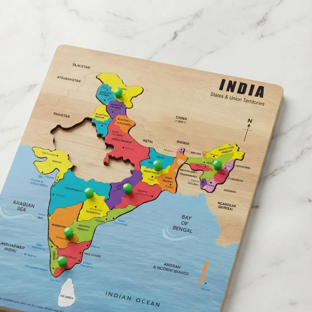 Buy India Map Puzzle Online - Lillbud 