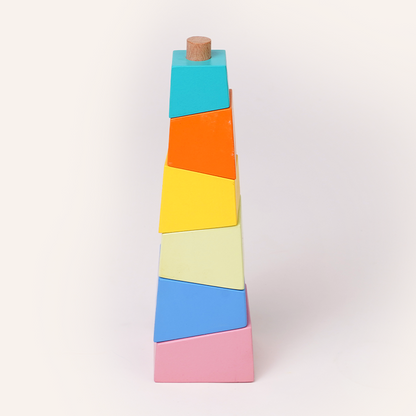 Leaning Tower Complex Stacking Toy for Fine Motor