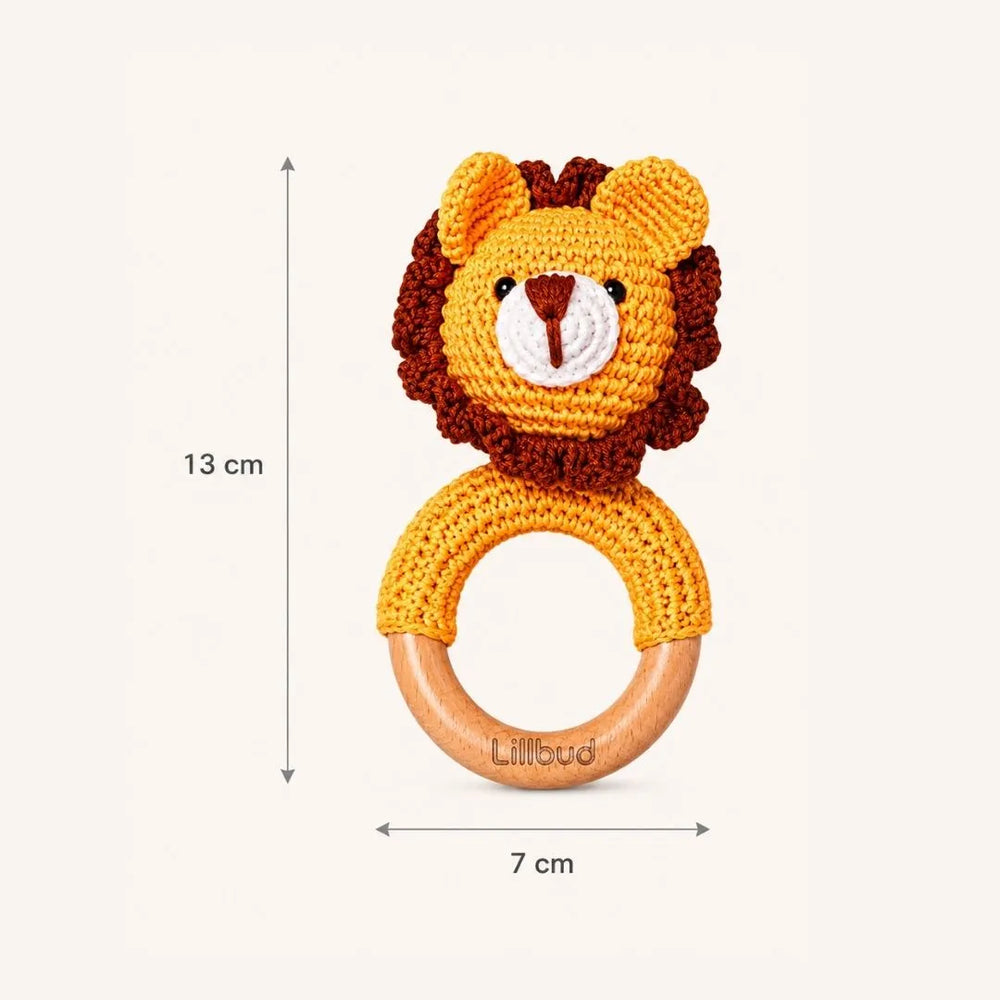 Lion Crochet Rattle